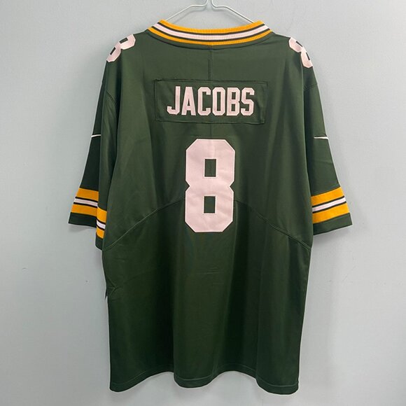 Nike Green Bay Packers Josh Jacobs #8 Jersey Green - Picture 9 of 10